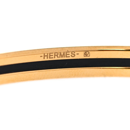 Hermes Enamel Printed Extra Narrow Printed Bracelet 70 Blue 4 of 6