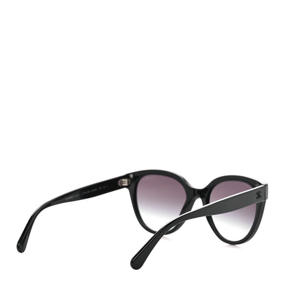 Chanel Acetate CC Butterfly Sunglasses 5414 Black Green 4 of 11