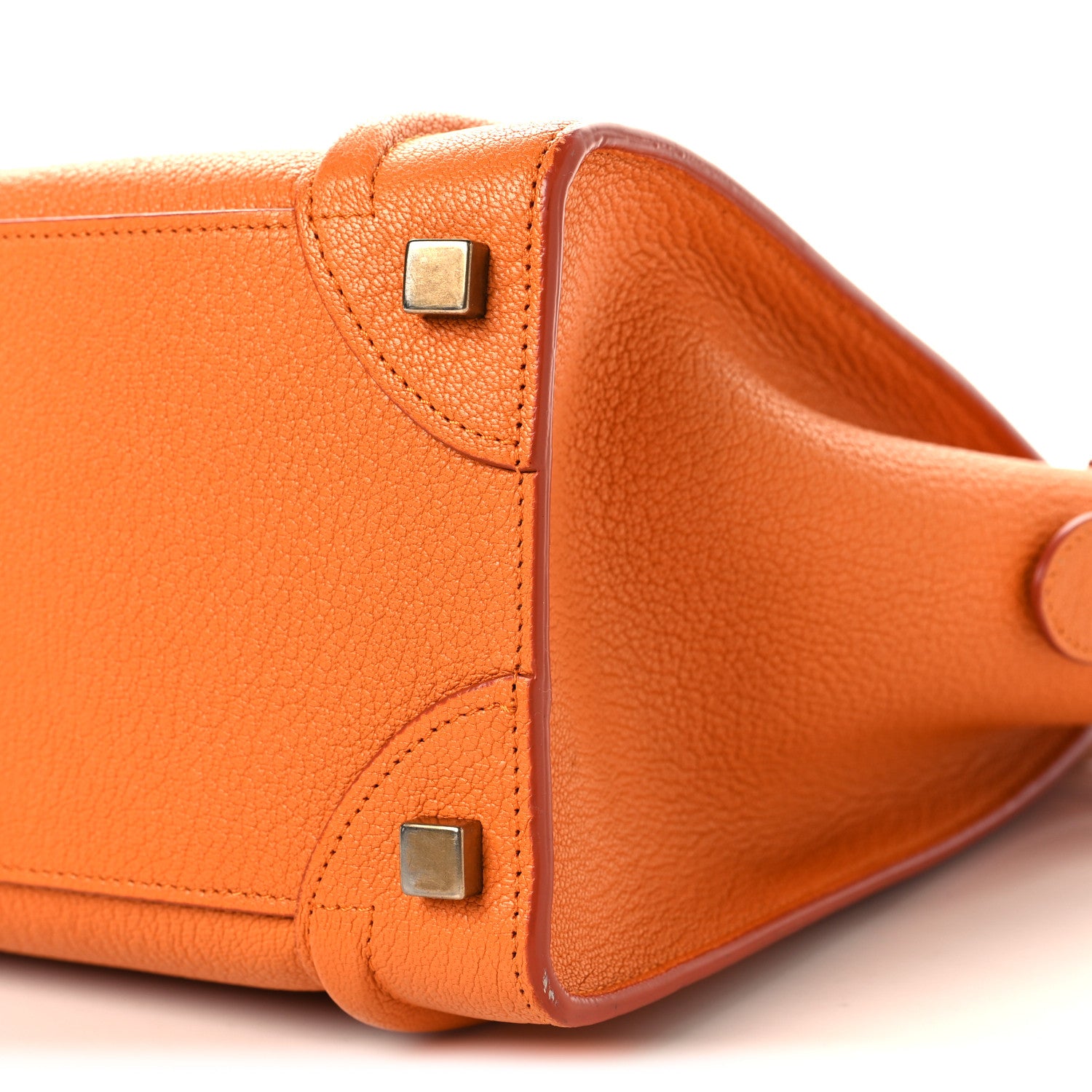 Celine Goatskin Micro Luggage Light Orange 9 of 9