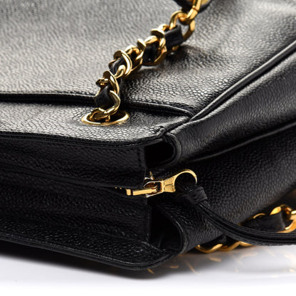 Chanel Caviar CC Shoulder Bag Black 12 of 14