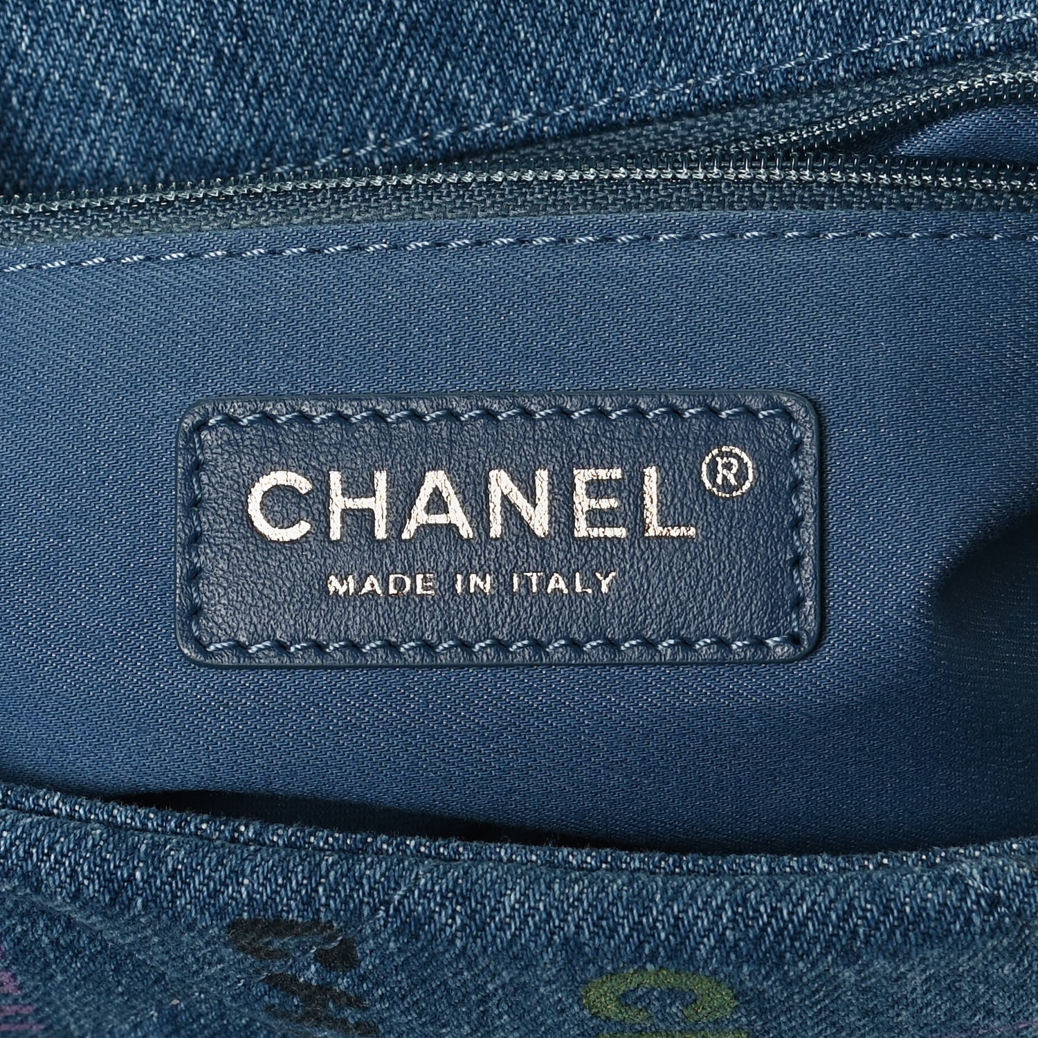 Chanel Denim Quilted Mini Denim Mood Rectangular Flap Blue Multicolor 6 of 12