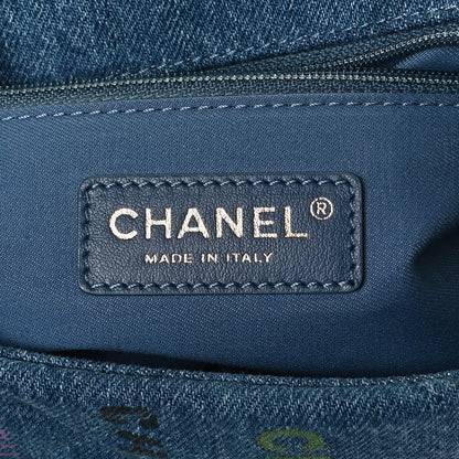 Chanel Denim Quilted Mini Denim Mood Rectangular Flap Blue Multicolor 6 of 12