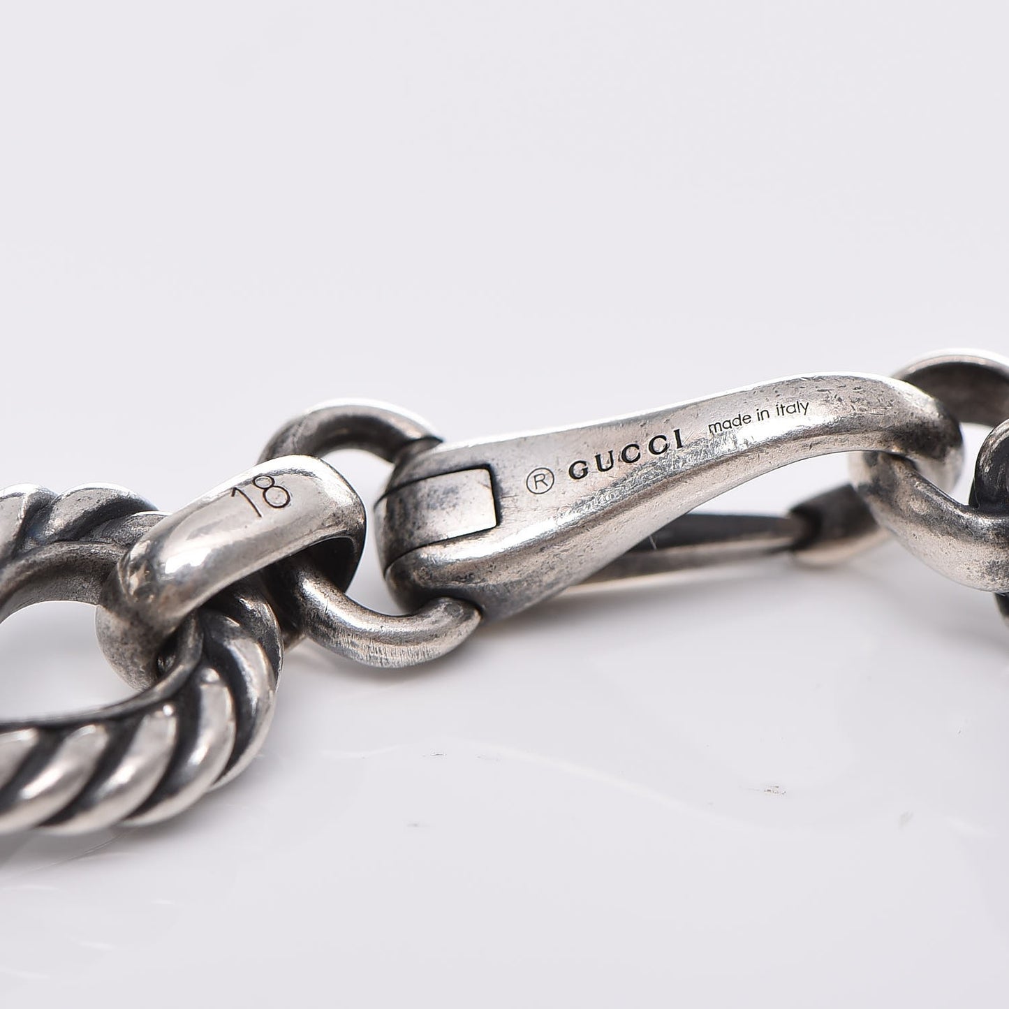 Sterling Silver G Horse Rope Bracelet