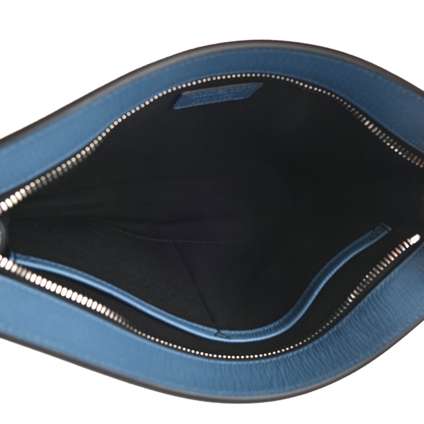 Calfskin Wristlet Clutch Blue