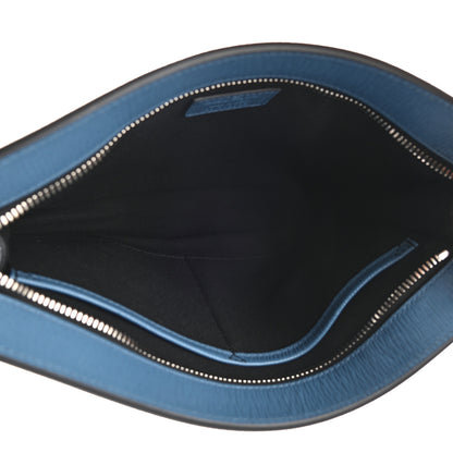 Salvatore Ferragamo Calfskin Wristlet Clutch Blue 5 of 6