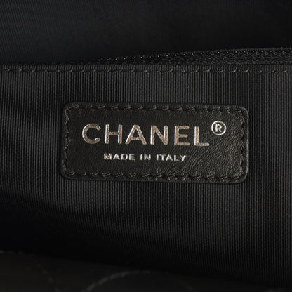Chanel Lambskin Quilted Front Flap Tote Black 5 of 8