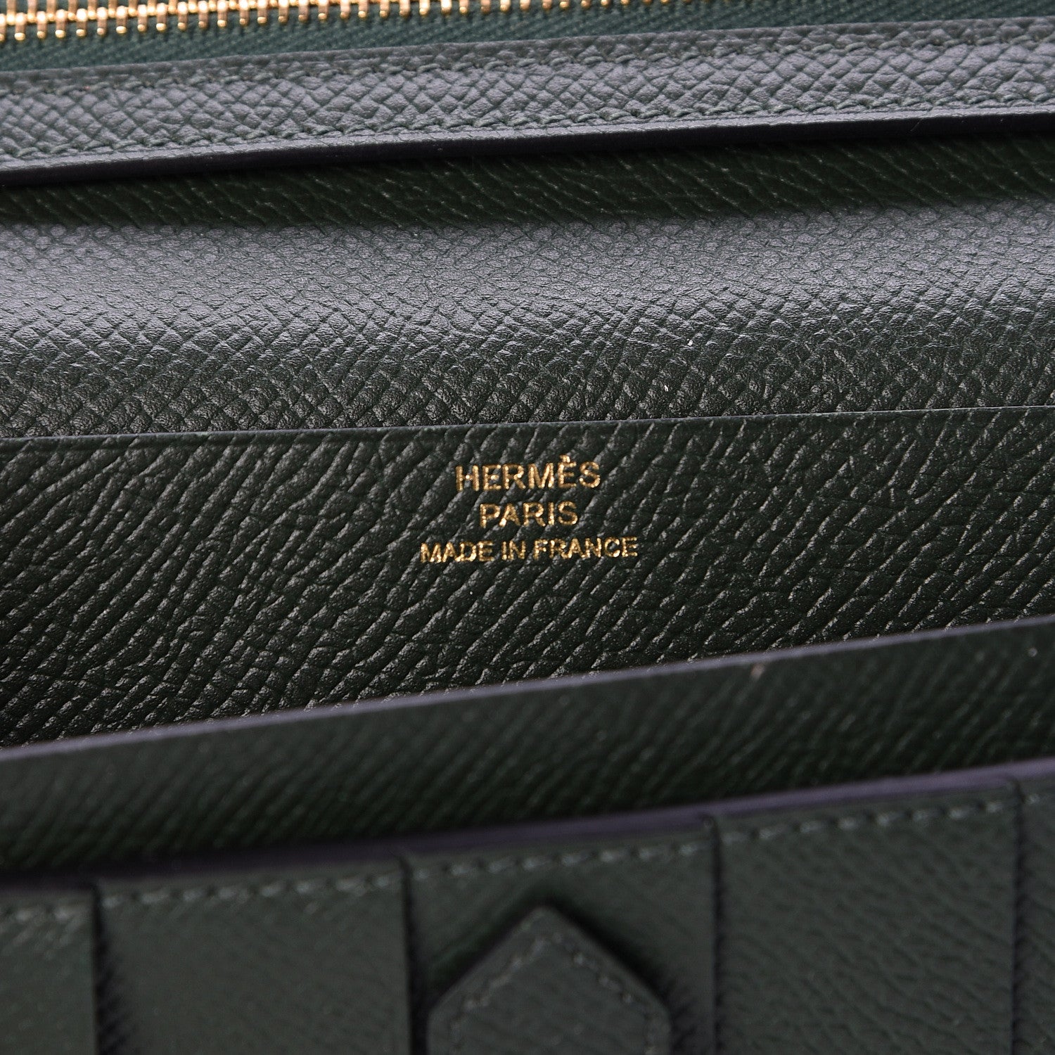 Hermes Epsom Bearn Gusset Wallet Vert Anglais 6 of 6