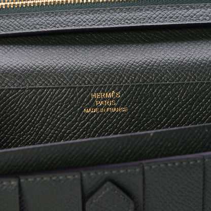 Hermes Epsom Bearn Gusset Wallet Vert Anglais 6 of 6