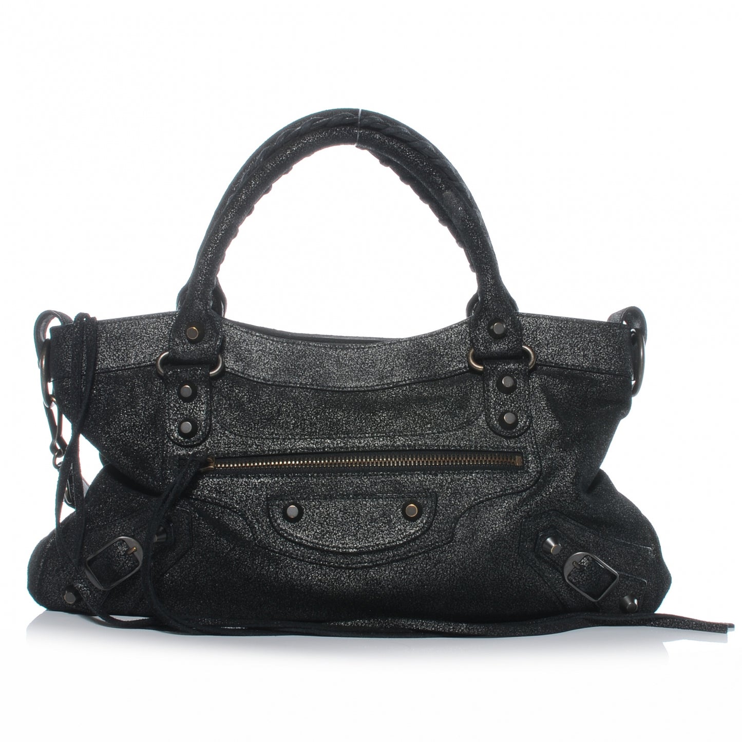 Craquele Calfskin First Black
