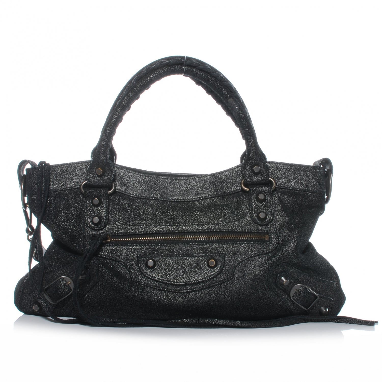 Balenciaga Craquele Calfskin First Black 1 of 7
