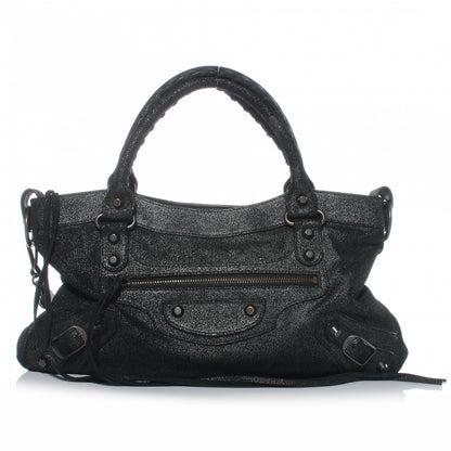 Balenciaga Craquele Calfskin First Black 1 of 7