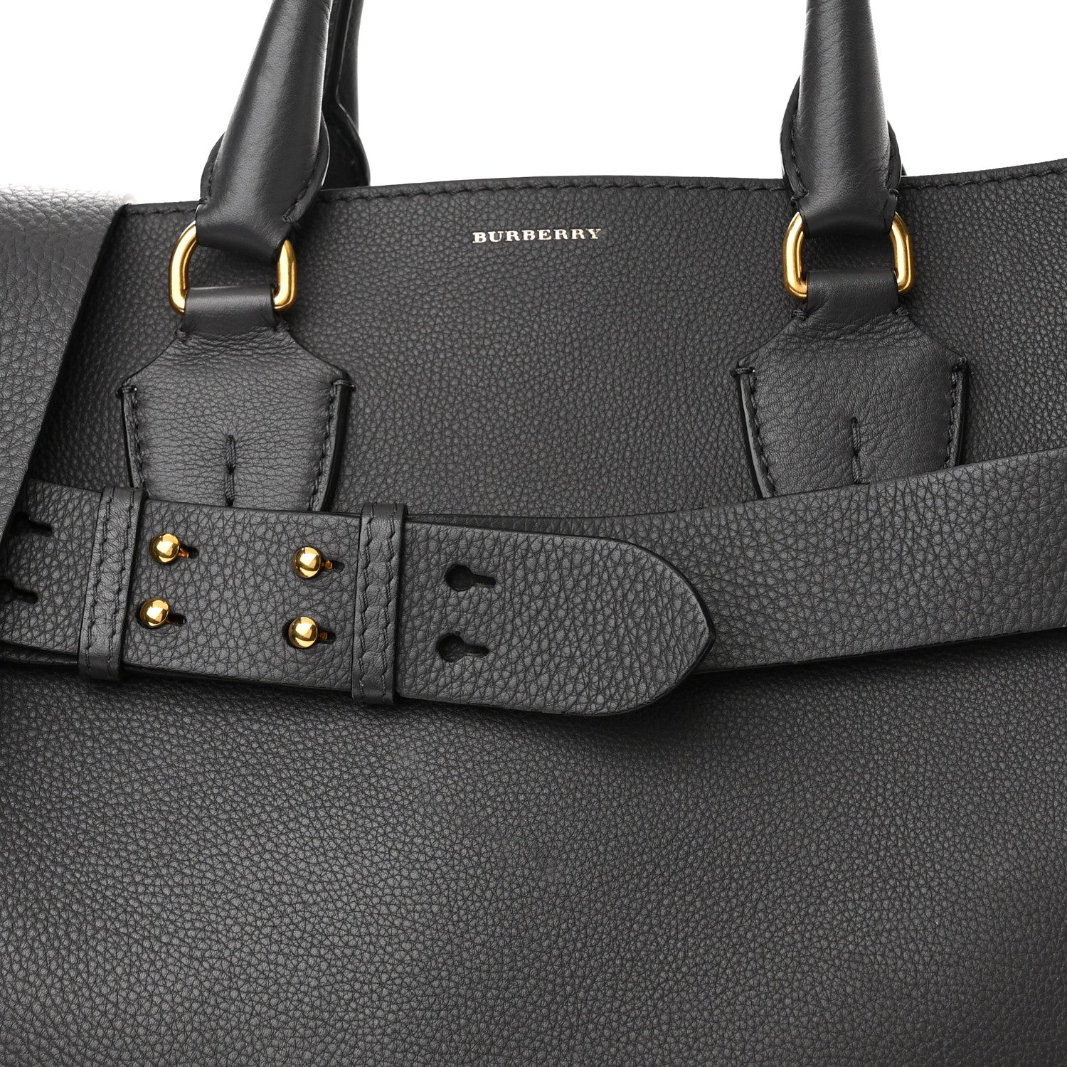 Burberry Marais Calfskin Large Belt Bag Charcoal Grey 7 of 14