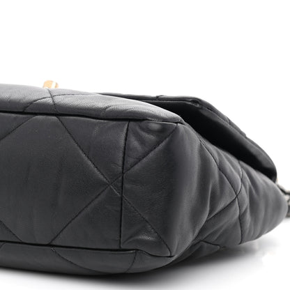 Chanel Lambskin Quilted Large Chanel 19 Flap Black 11 of 11