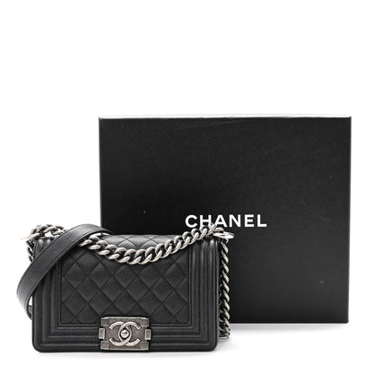 Chanel Caviar Quilted Small Boy Flap Black 12 of 12