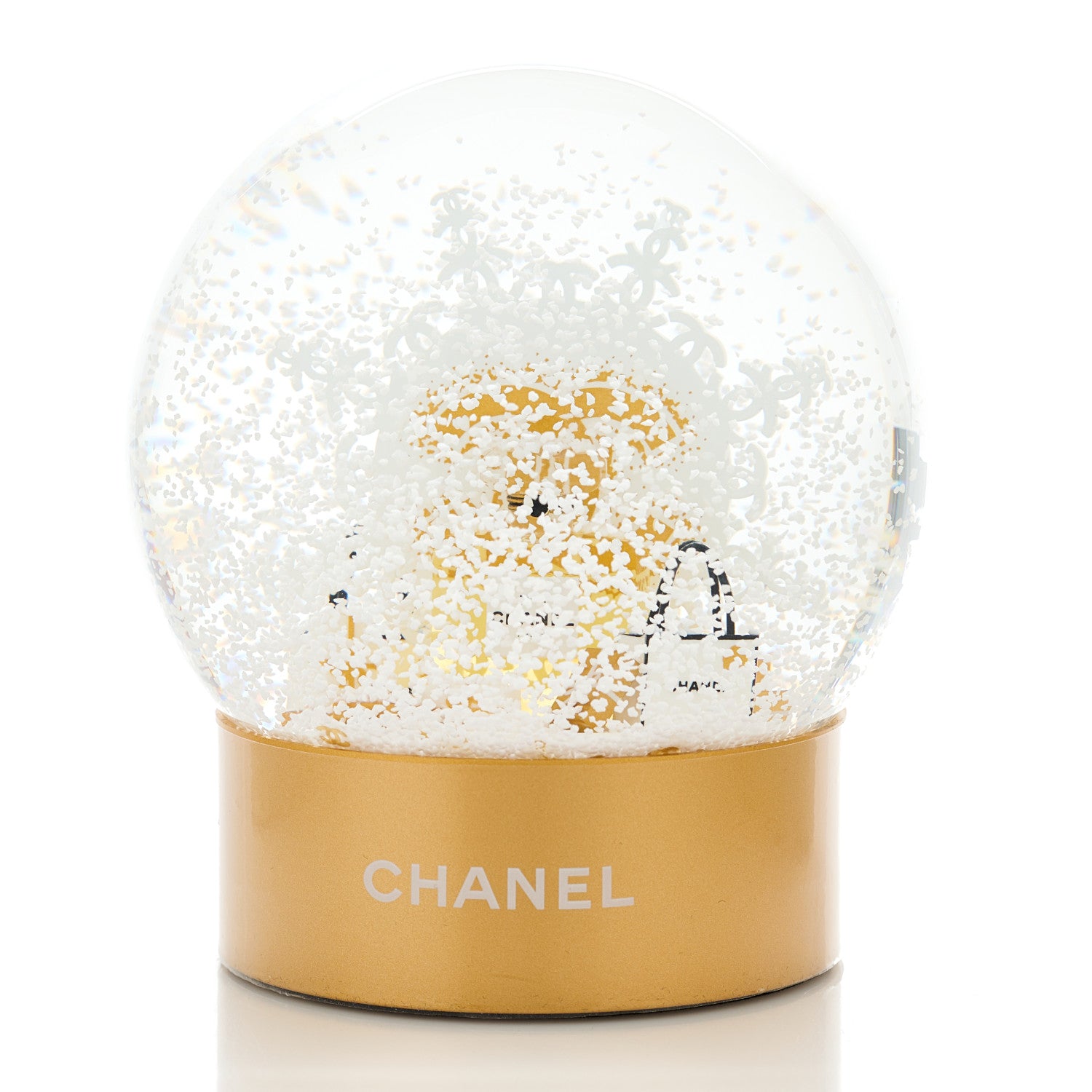 Chanel Glass N°5 Perfume Bottle Snow Globe 4 of 6