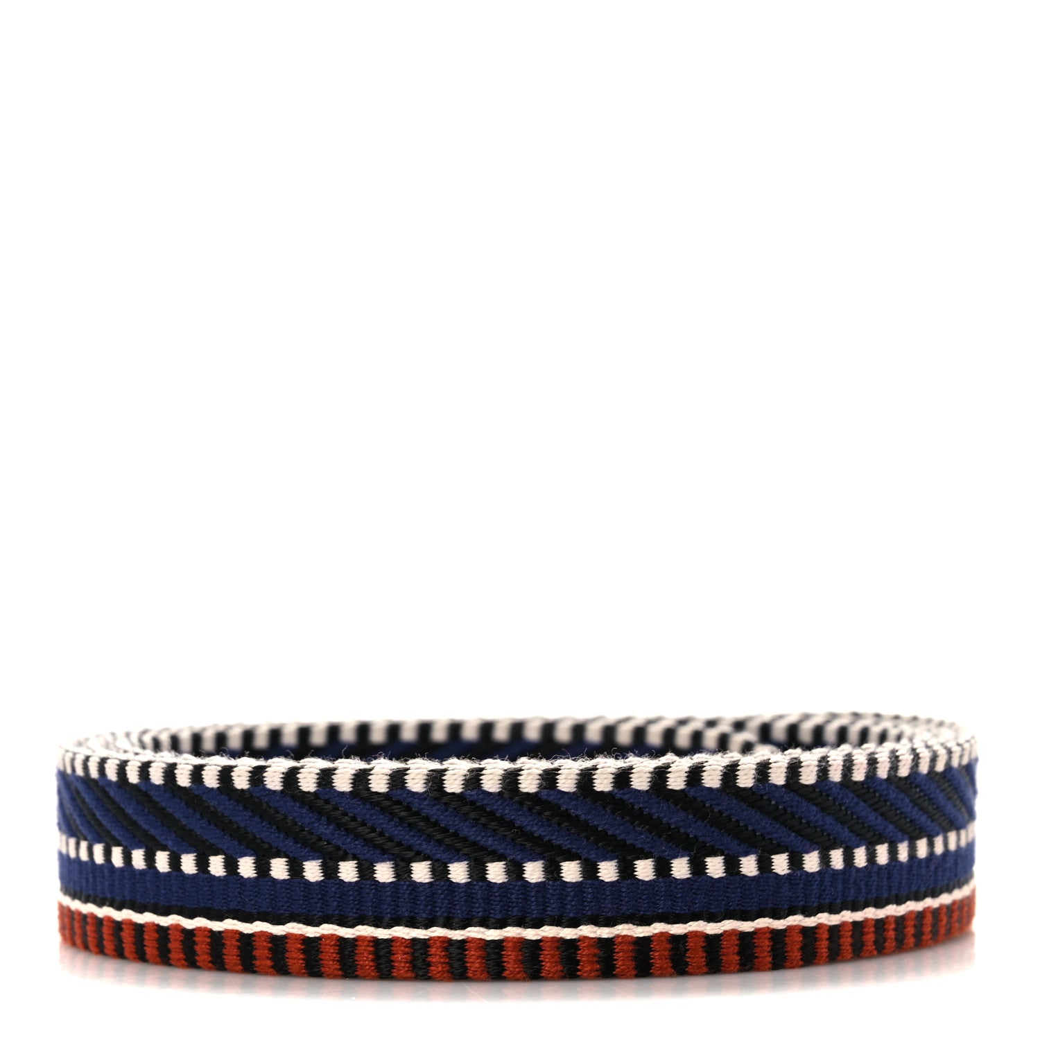 Hermes Toile Swift 25mm Sangle Cavale Shoulder Strap Terre Battue Bleu Indigo Black 2 of 5