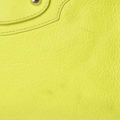 Balenciaga Agneau Classic Silver Hardware City Jaune Fluo 14 of 18