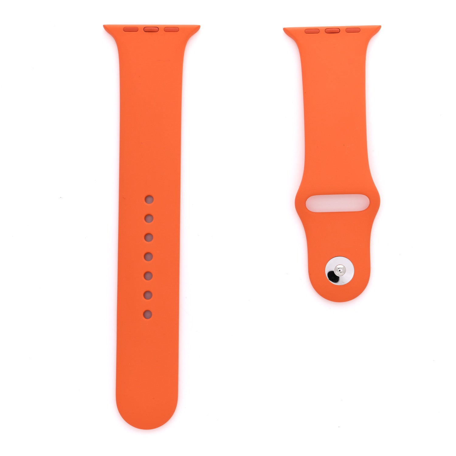 Hermes Silicone 44mm Apple Sports Watch Single Tour Band M L Orange 1 of 3