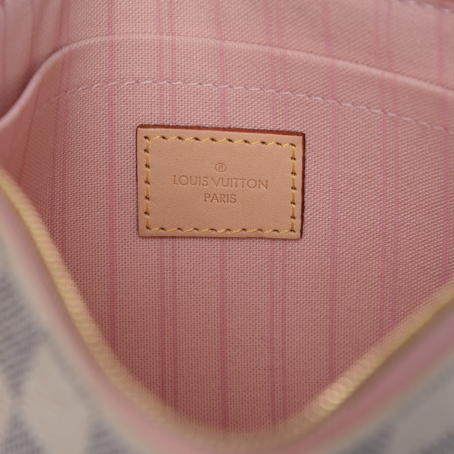 Damier Azur Neverfull MM GM Pochette Rose Ballerine