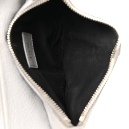 Christian Dior Grained Calfskin Mens Mini Saddle Bag Gray 5 of 11