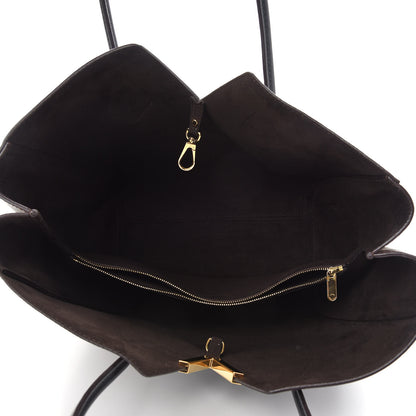 Louis Vuitton Calfskin Monogram Kimono Tote Black 5 of 9