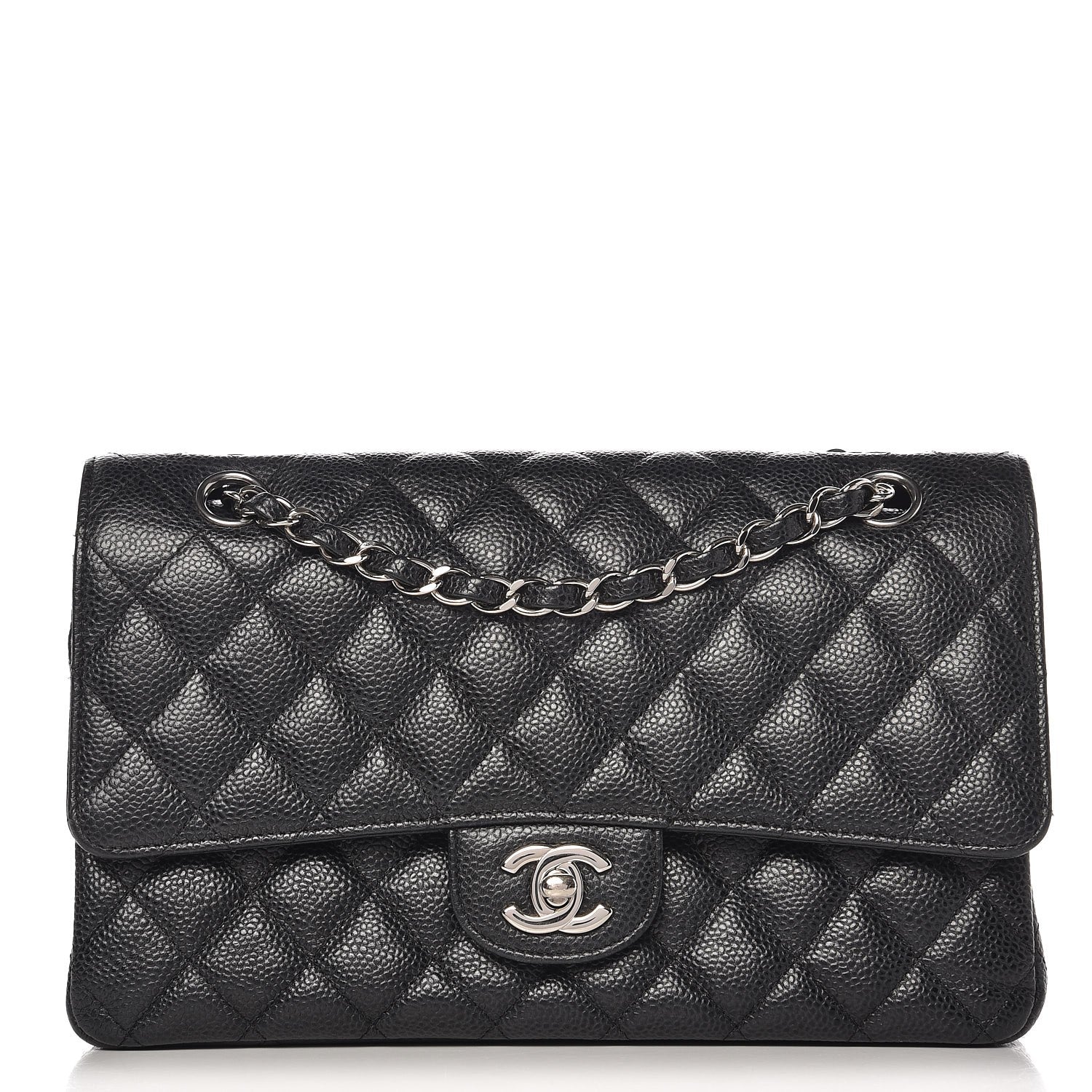 Chanel Caviar Quilted Medium Double Flap Black 1 of 8