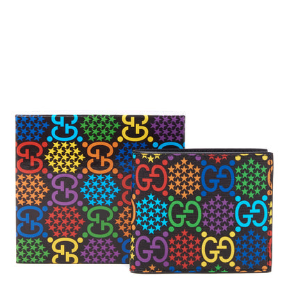 Gucci GG Supreme Monogram Psychedelic Bi-Fold Wallet Black Multicolor 8 of 8