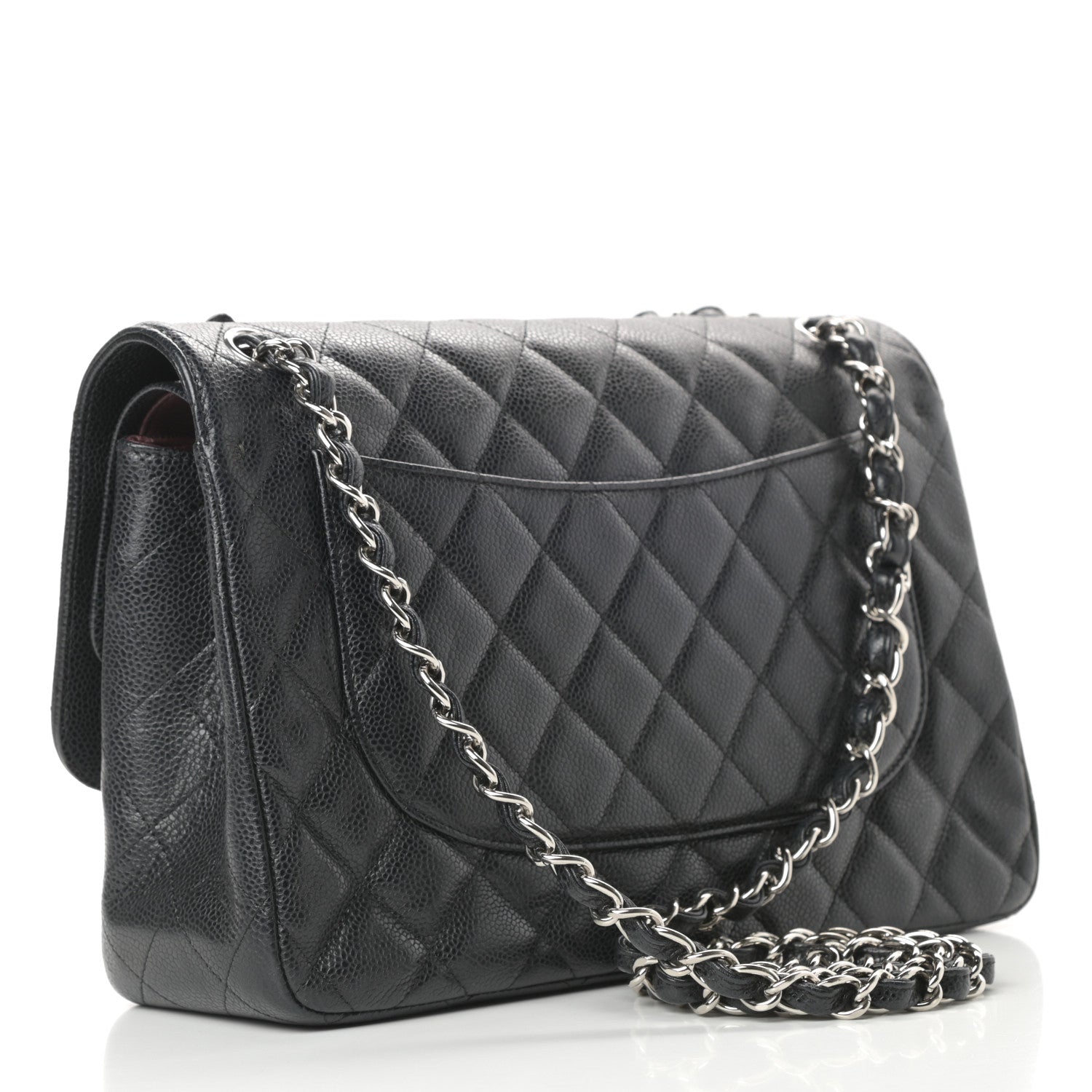 Chanel Caviar Quilted Jumbo Double Flap Black 3 of 14