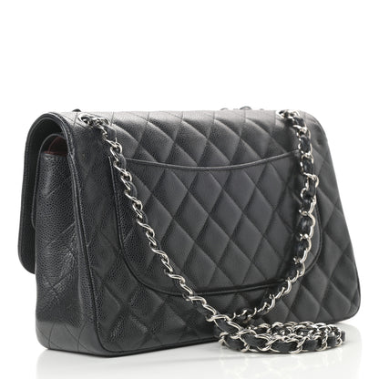 Chanel Caviar Quilted Jumbo Double Flap Black 3 of 14
