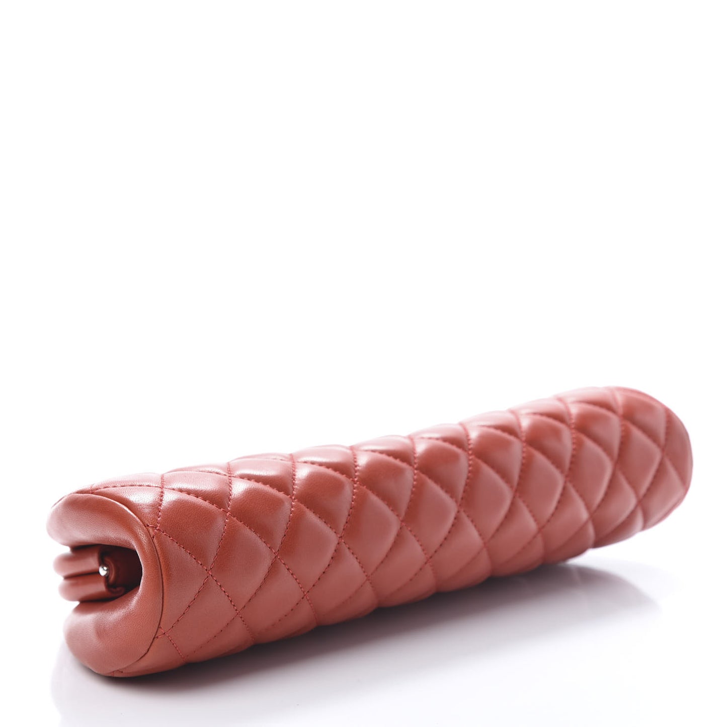 Lambskin Quilted Timeless Clutch Red