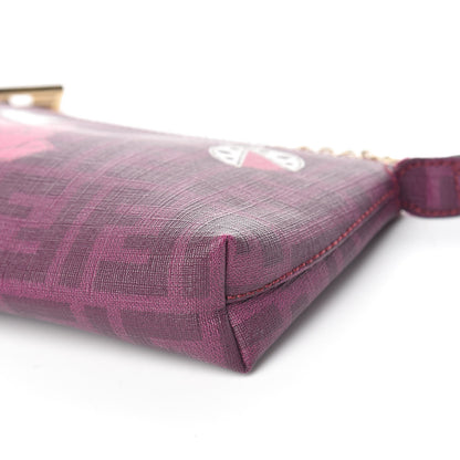 Fendi Zucca Spalmati Rose Ladybug Pochette Ciclamino 9 of 10