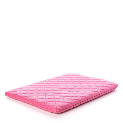 Chanel Caviar Quilted Large Cosmetic Case Pink 4 of 9
