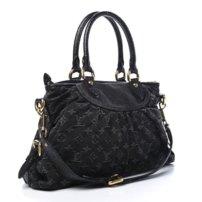 Louis Vuitton Denim Neo Cabby MM Black 3 of 10