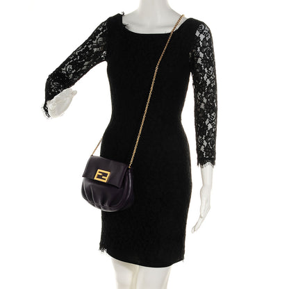 Fendi Nappa Fendista Pouchette Crossbody Ametista 2 of 11