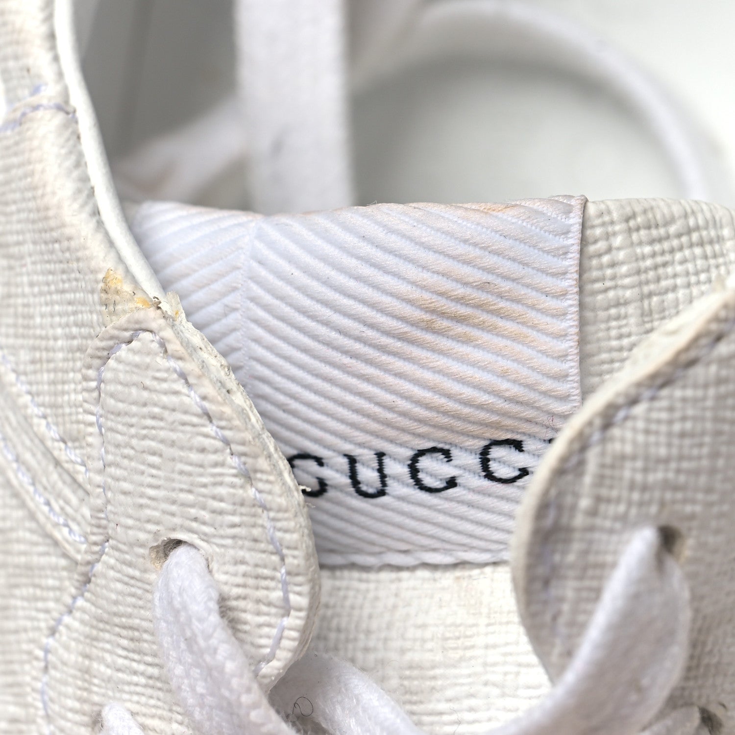 Gucci GG Supreme Monogram Womens Rhyton Sneakers 35.5 White 11 of 13