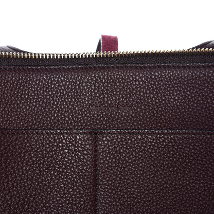 Celine Baby Grained Calfskin Small Tri-Fold Bag Burgundy 6 of 10