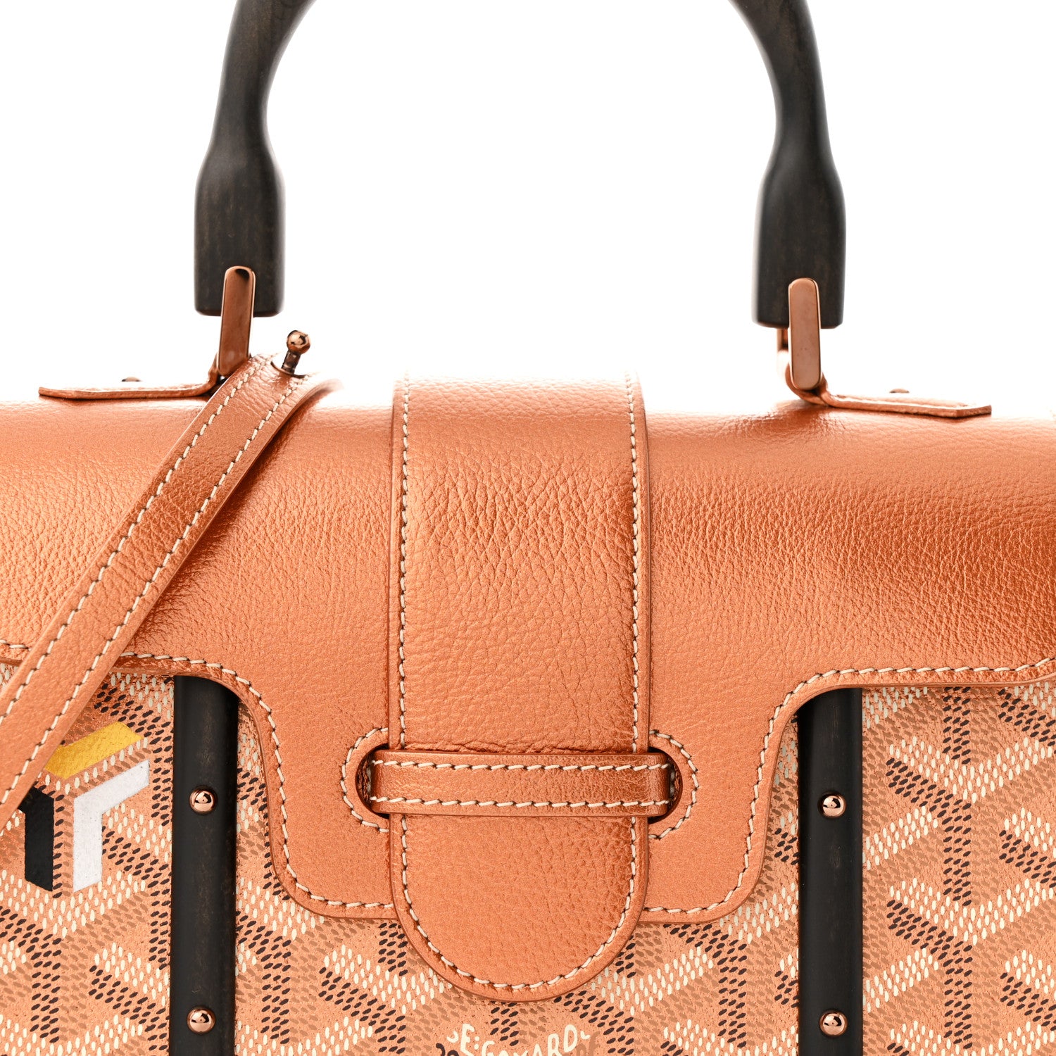 Goyard Goyardine Precious Metal Structure Mini Saigon Rose Gold 7 of 11