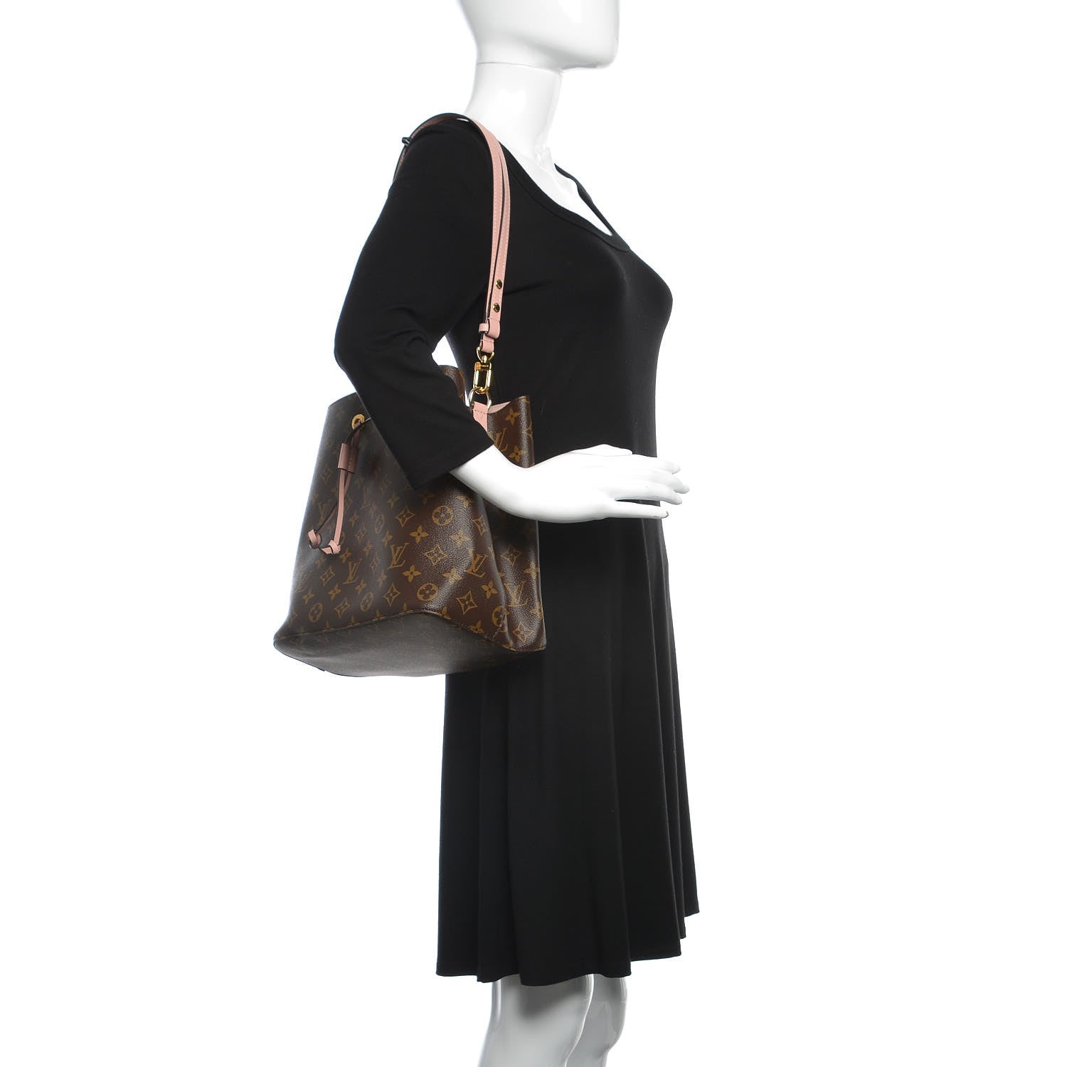 Louis Vuitton Monogram Neonoe MM Rose Poudre 2 of 10