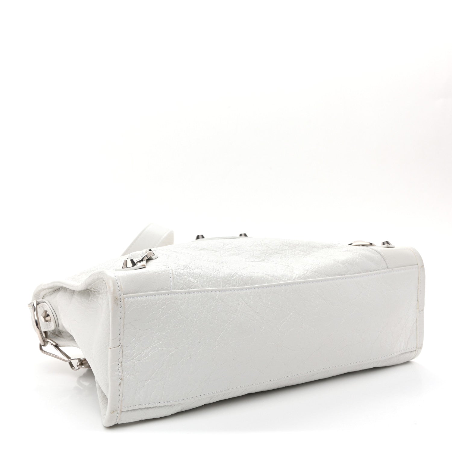 Balenciaga Agneau Arena Silver Hardware Small Le City Optic White 4 of 11