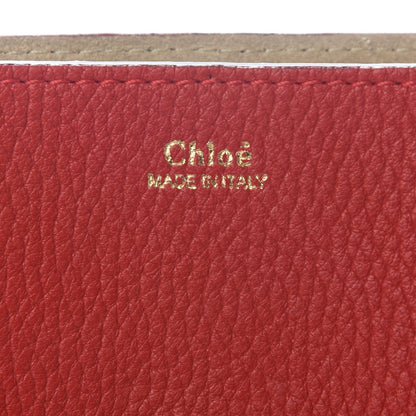 Chloe Grained Lambskin Drew Shoulder Bag Plaid Red 6 of 8