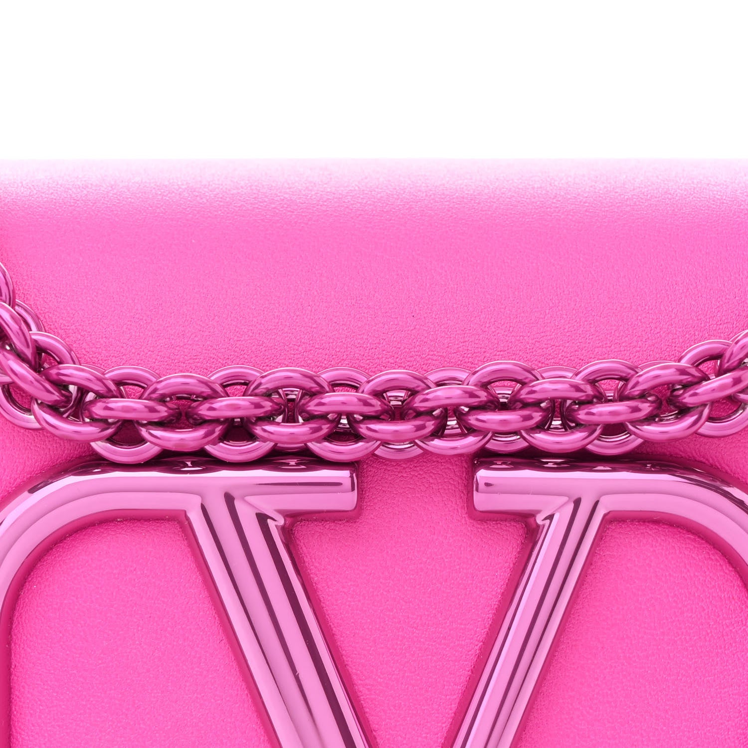 Valentino Garavani Calfskin Vlogo Small Loco Shoulder Bag Pink PP 8 of 11