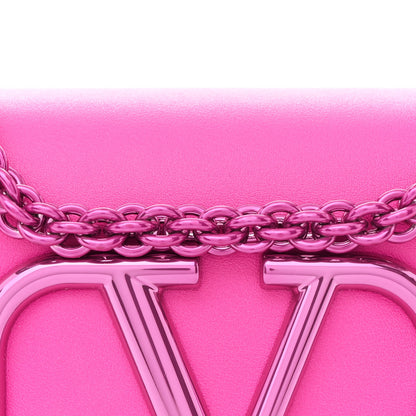 Valentino Garavani Calfskin Vlogo Small Loco Shoulder Bag Pink PP 8 of 11