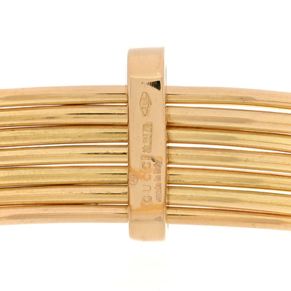 Gucci 18K Yellow Gold 7 Row Multi Bangle Bracelet 3 of 4