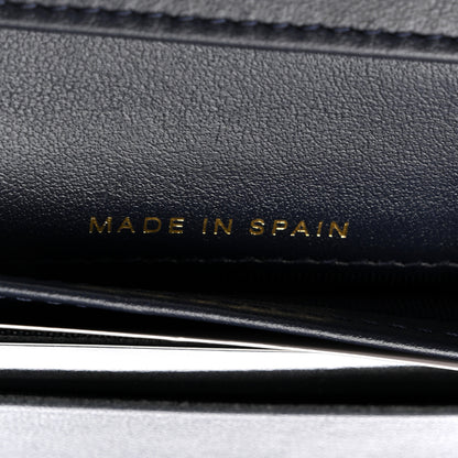 Chanel Caviar Quilted Card Holder Wallet Navy 7 of 8