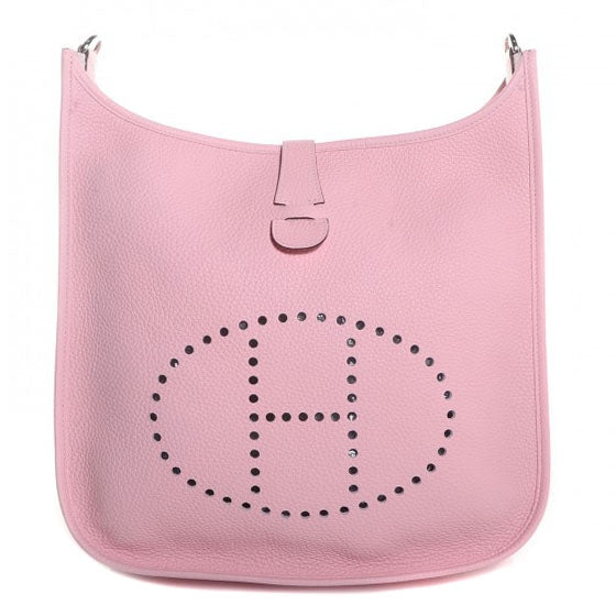 Hermes Taurillon Clemence Evelyne III GM Rose Sakura 1 of 15