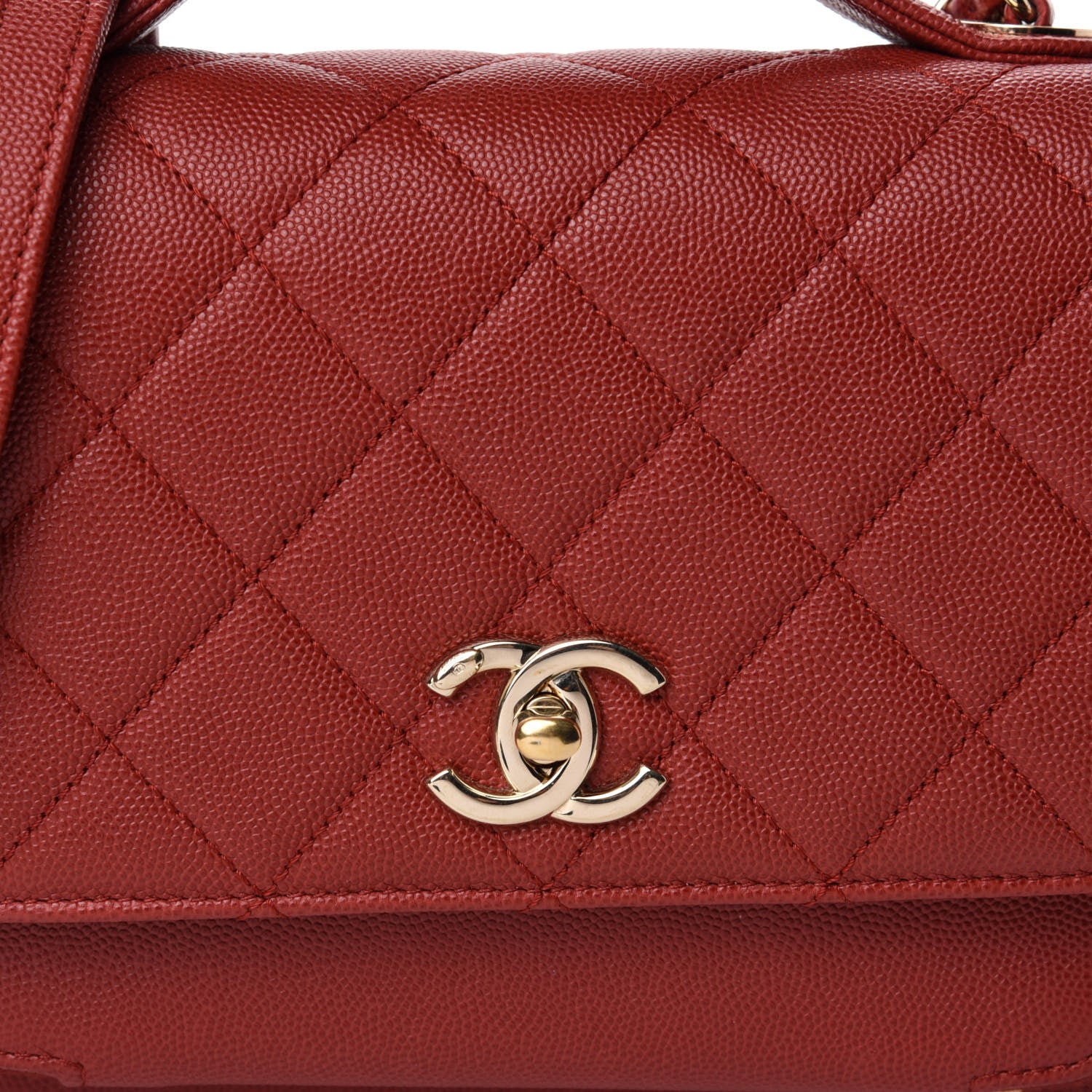 Chanel Caviar Quilted Medium Business Affinity Flap Red 10 of 10