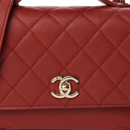 Chanel Caviar Quilted Medium Business Affinity Flap Red 10 of 10