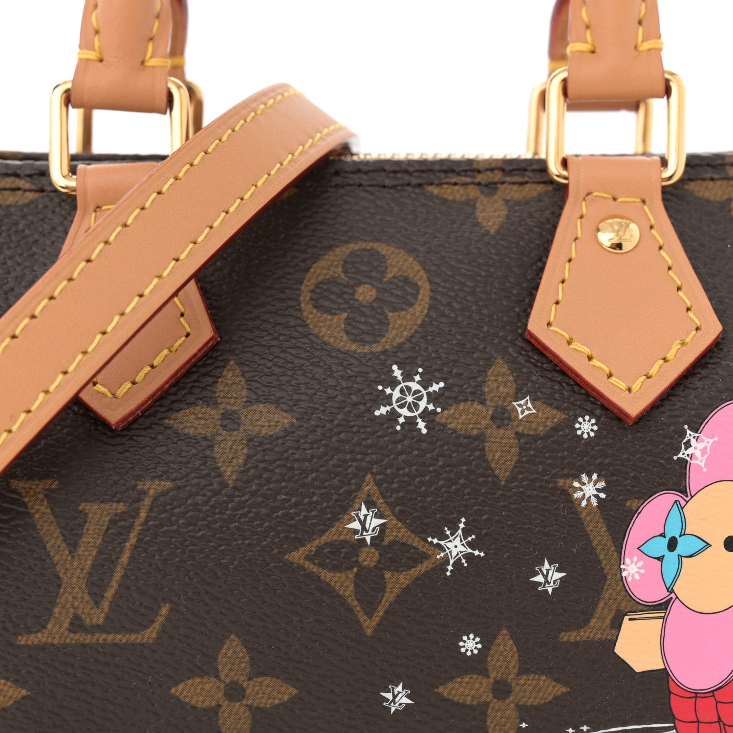 Louis Vuitton Monogram Vivienne Ice Skating Nano Speedy Bandouliere Pink 8 of 11
