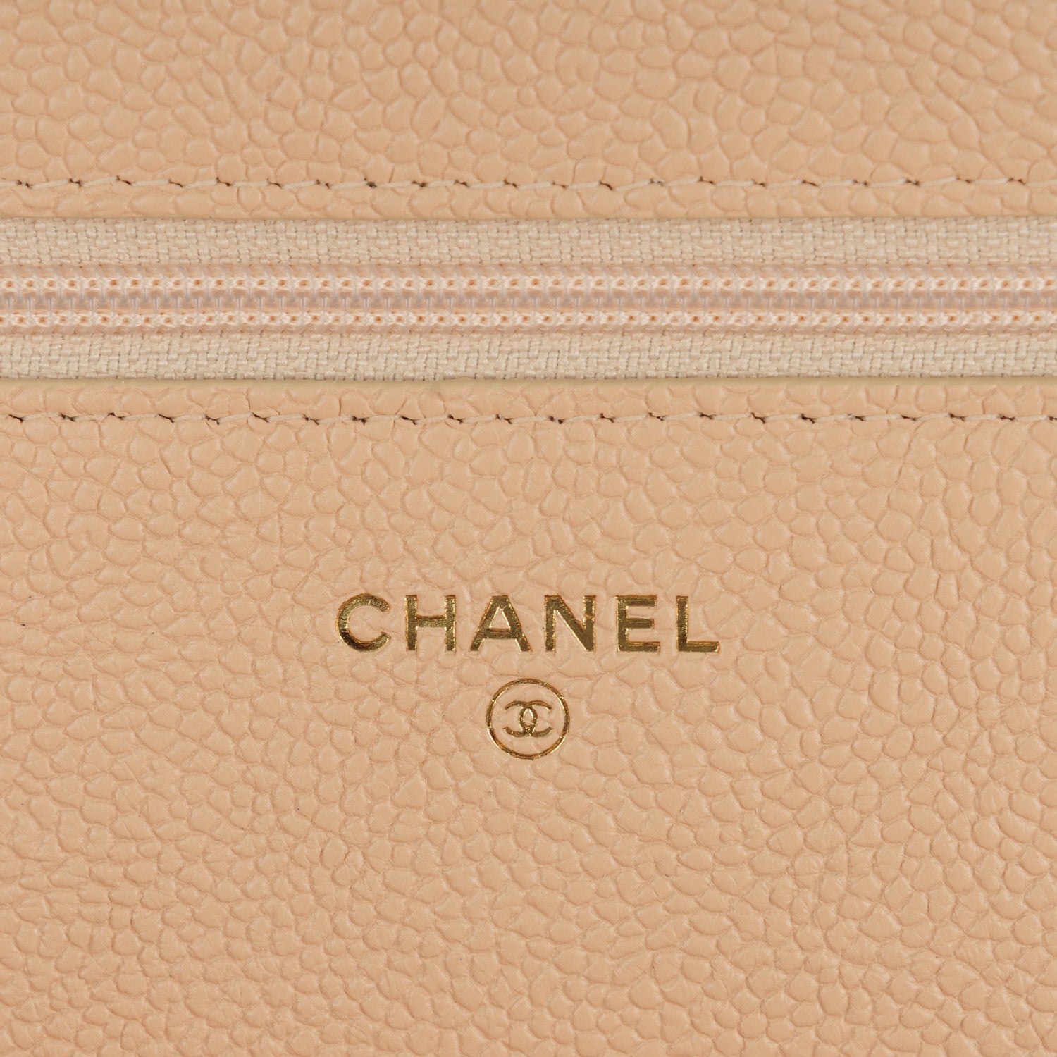 Chanel Caviar Quilted Boy Wallet On Chain WOC Beige Clair 6 of 8