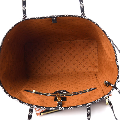 Louis Vuitton Monogram Giant Crafty Neverfull MM Creme Caramel 5 of 11